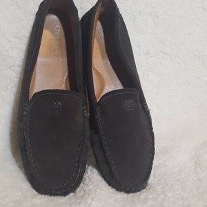 Coach Amber Grey Suede Moccasins/Loafers